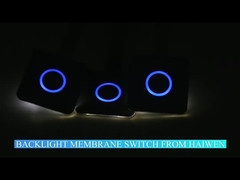 in reliëf gemaakt van van de Schakelaar Geharde Backlight van het Drukknopmembraan het Membraanschakelaar